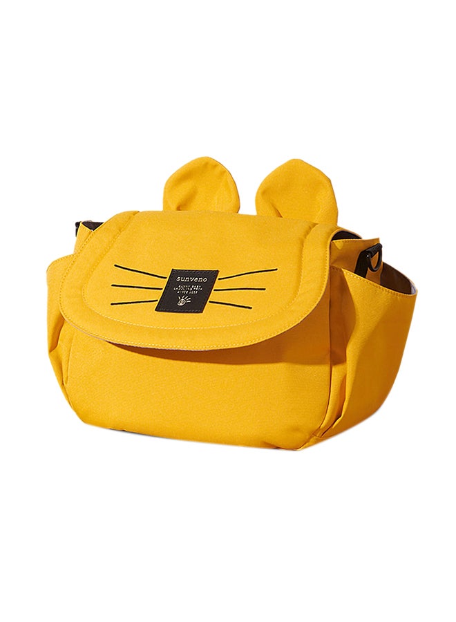Comfortable And Durable Meow Stroller Diaper Bag - Yellow