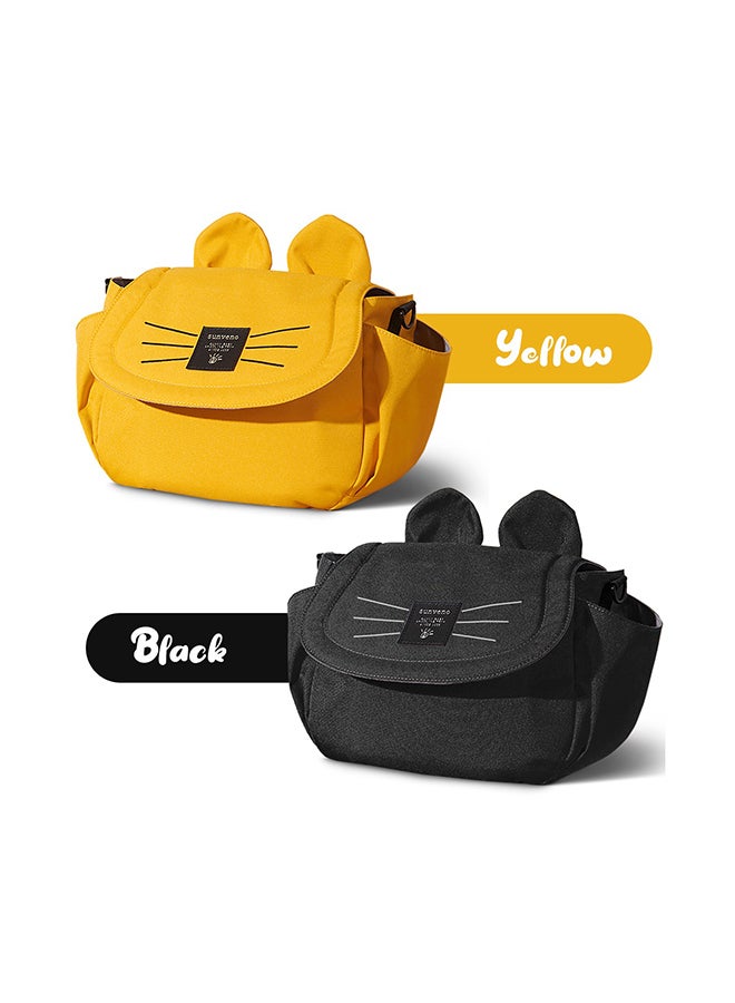 Comfortable And Durable Meow Stroller Diaper Bag - Yellow