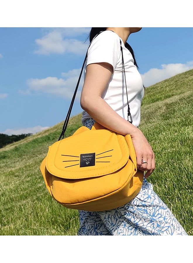 Comfortable And Durable Meow Stroller Diaper Bag - Yellow