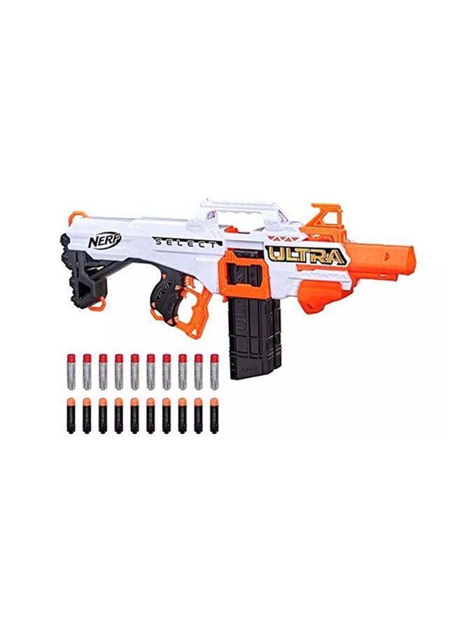 Nerf Ultra Select Fully Motorized Blaster, Fire For Distance Or Accuracy, Includes Clips And Darts, Compatible Only With Nerf Ultra Darts