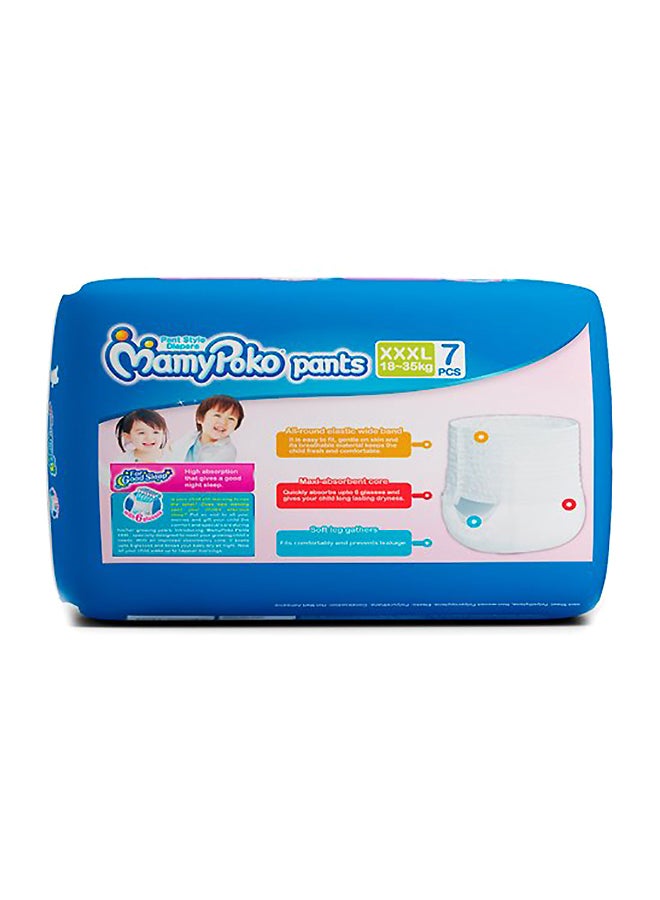 Pant Diapers, Size XXXL, 18-35 Kg, 7 Count