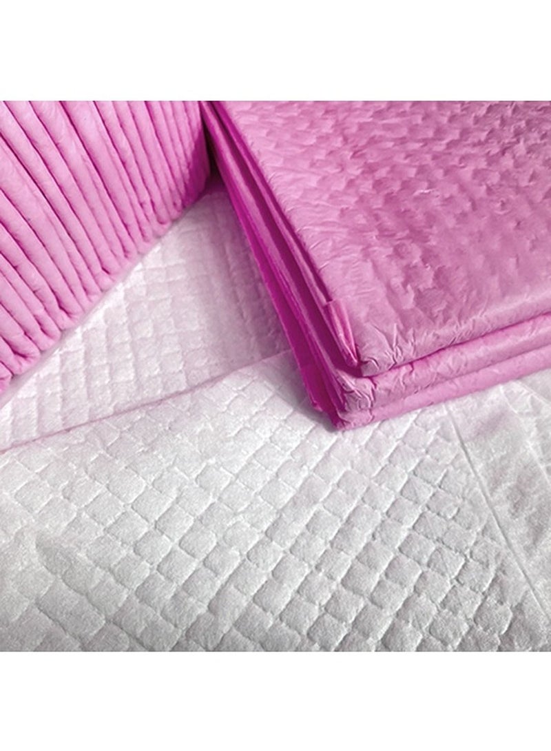 Disposable Changing Mats, 50 Counts, Soft Waterproof Mat, Portable Leak Proof Changing Mat, New Mom Leak-Proof Under pad, Mattress Table Protector Pad