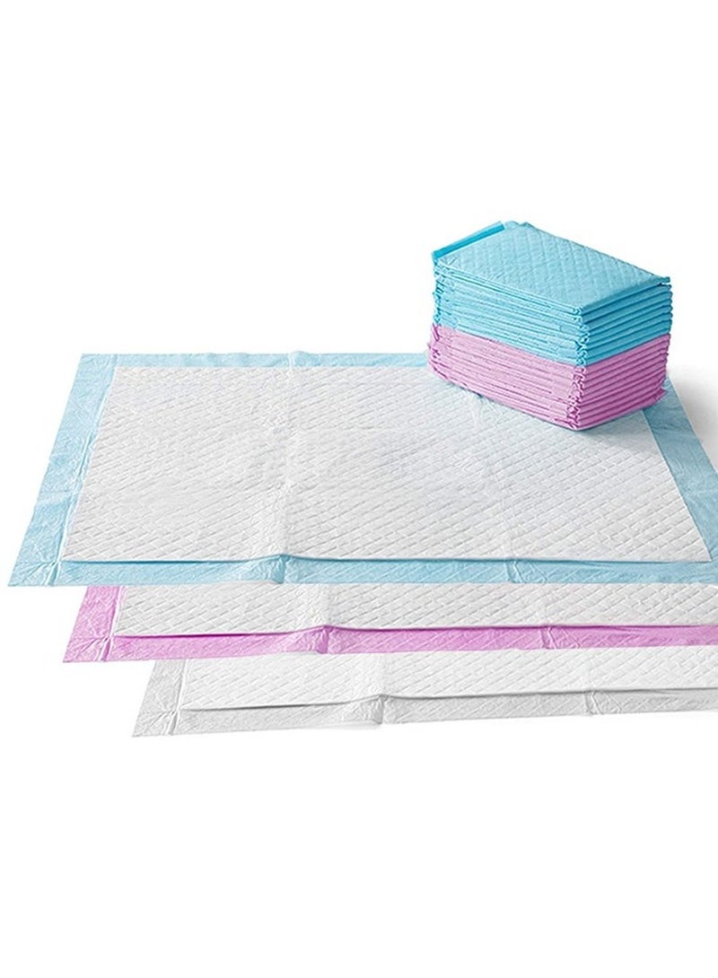 Disposable Changing Mats, 50 Counts, Soft Waterproof Mat, Portable Leak Proof Changing Mat, New Mom Leak-Proof Under pad, Mattress Table Protector Pad