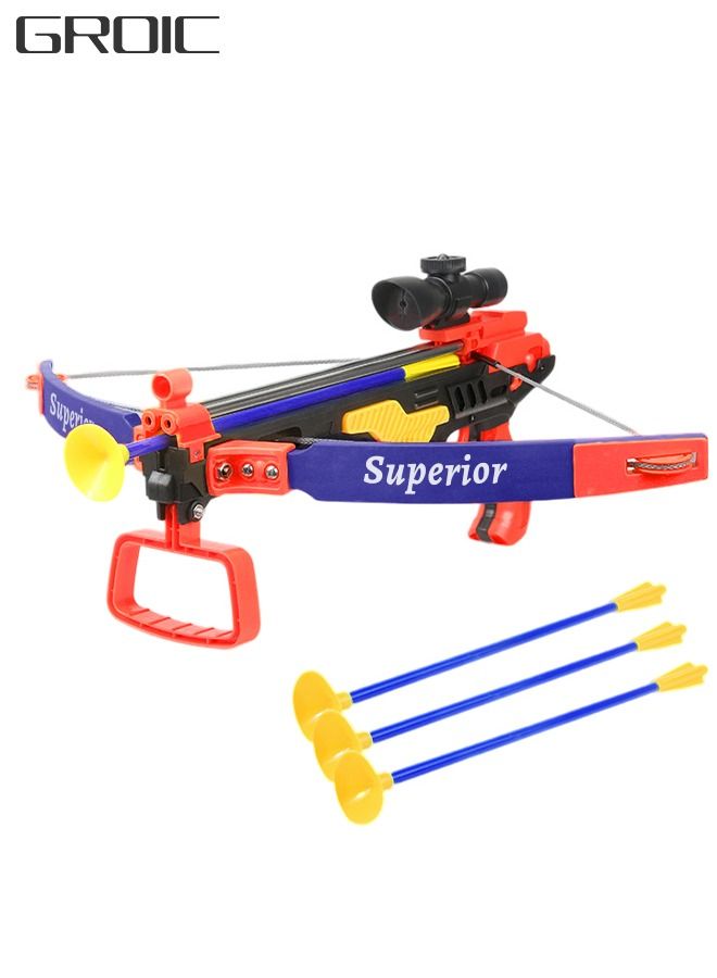 Crossbow Archery Set – Bow and Arrow Set Toy for Kids with 3 Arrows. Great Shooting Game Indoor and Outdoor Pretend Play Game