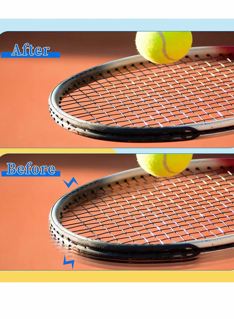 Tennis Vibration Dampeners, 7 Pcs Squash Racket Vibration Dampeners Silicone Racket Smile Face Shock Absorbers Sunflower Tennis Racket Dampene for Tennis Players