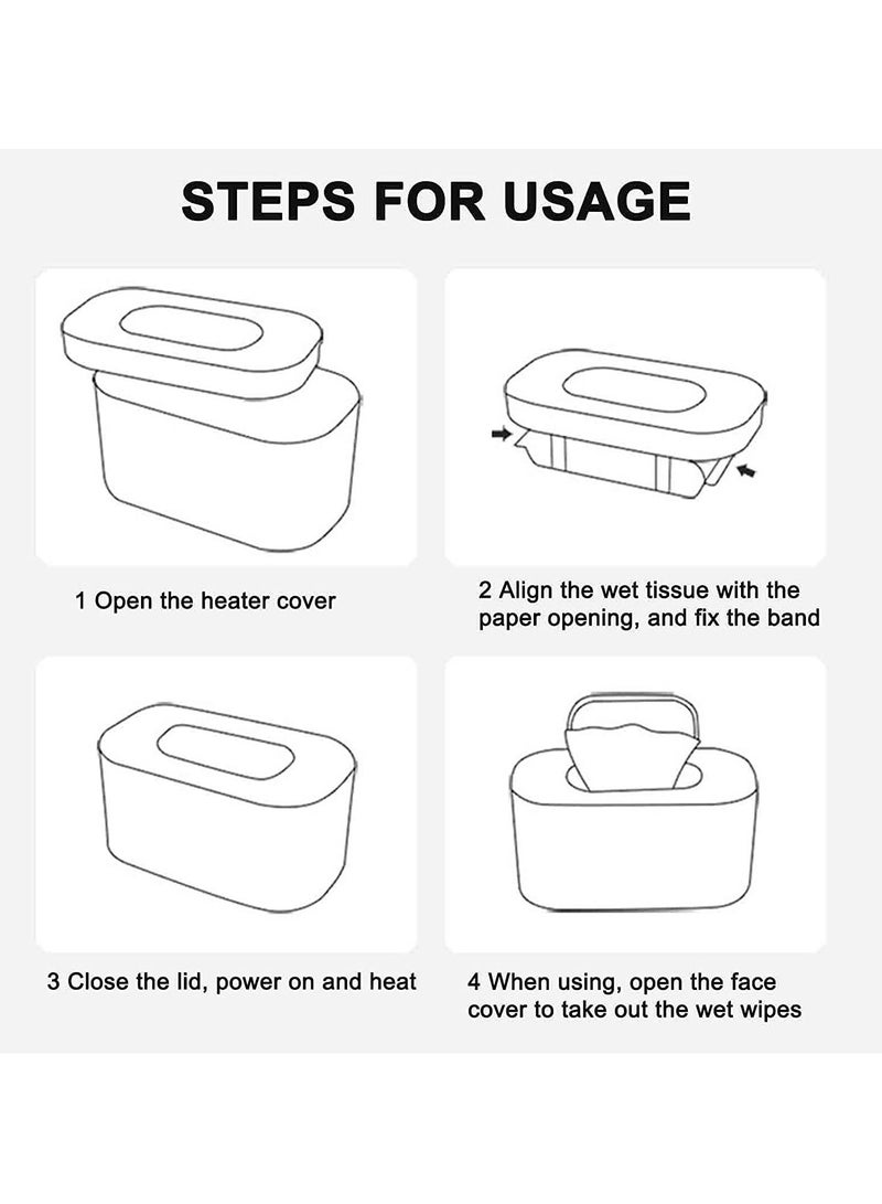 Baby Wipe Warmer Wipes Heating Box Heater Case Wet Tissue USB Constant Temperature Dispenser Use Warm For Your At Any Time