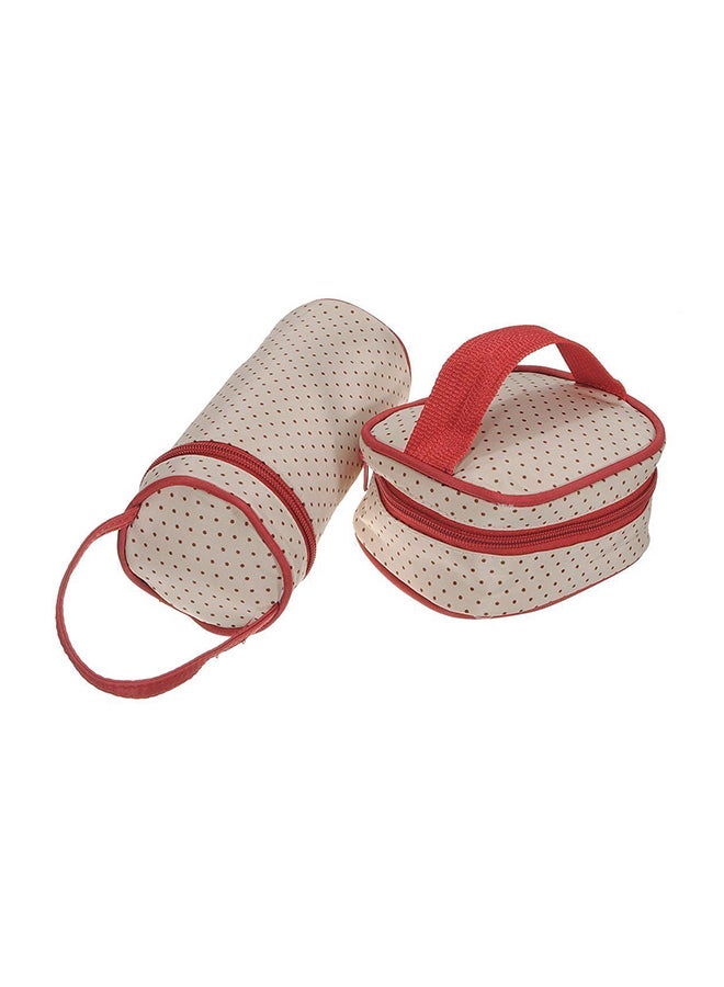 5Pcs Set Baby Diaper Bag (Red)