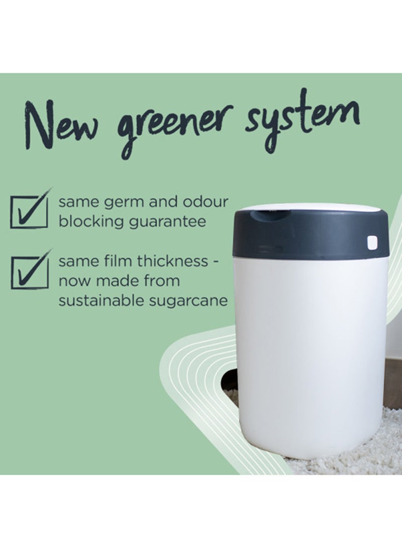 Twist And Click Advanced Nappy Bin Refill Cassettes, Sustainably Sourced Antibacterial Greenfilm