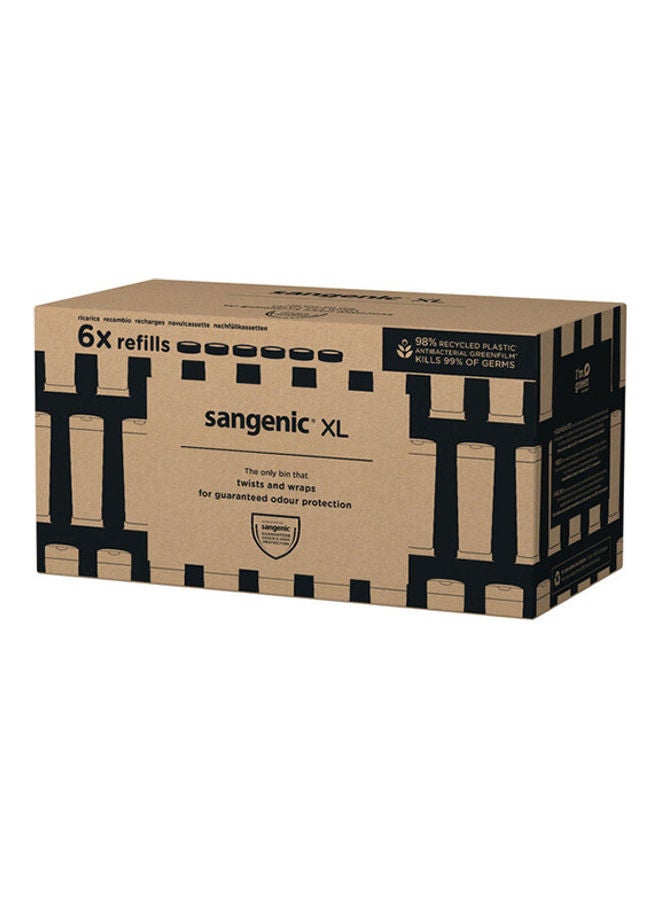 Sangenic Xl Cassette 6Pk Refill Uk