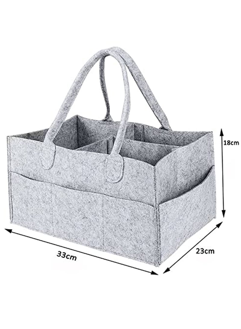 Baby Diaper Organizer Basket Nursery Diapers Table Durable Caddy Bag