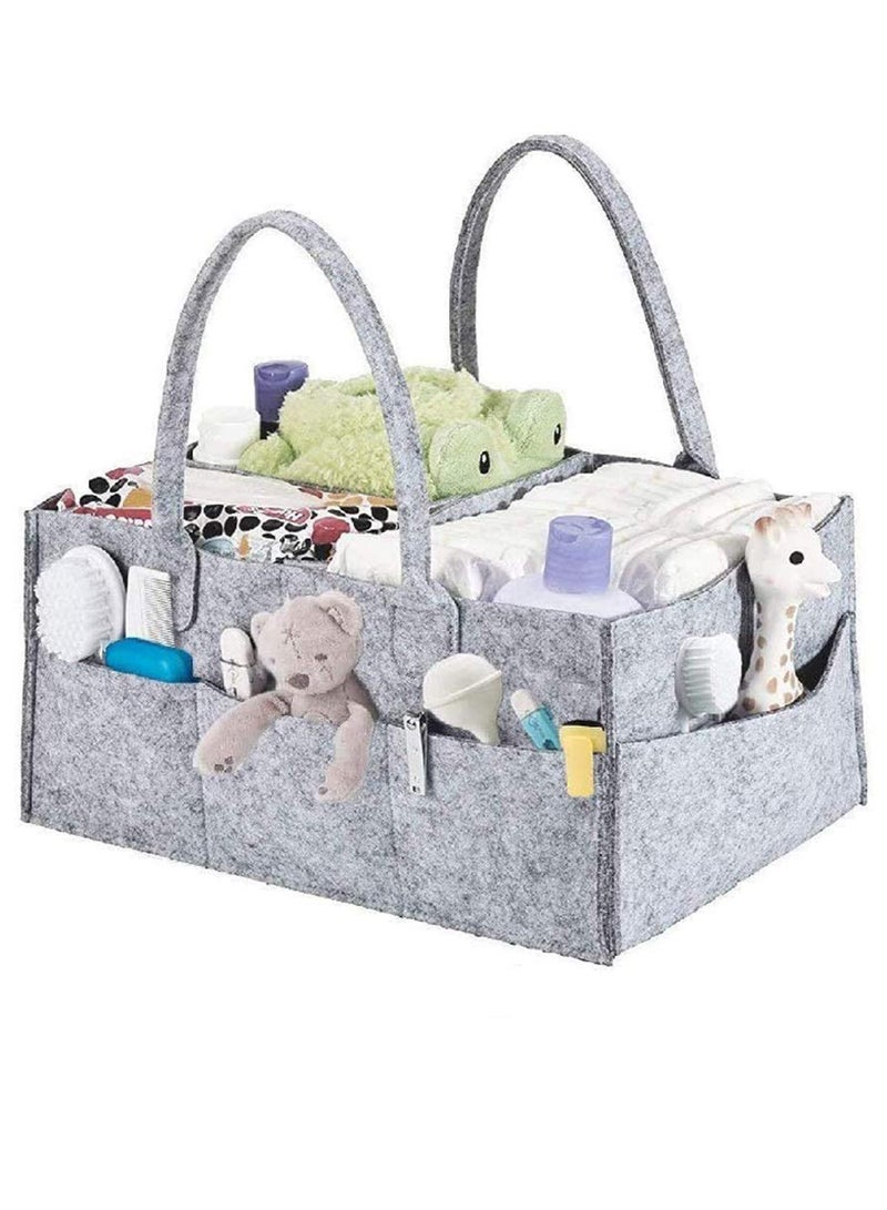 Baby Diaper Organizer Basket Nursery Diapers Table Durable Caddy Bag