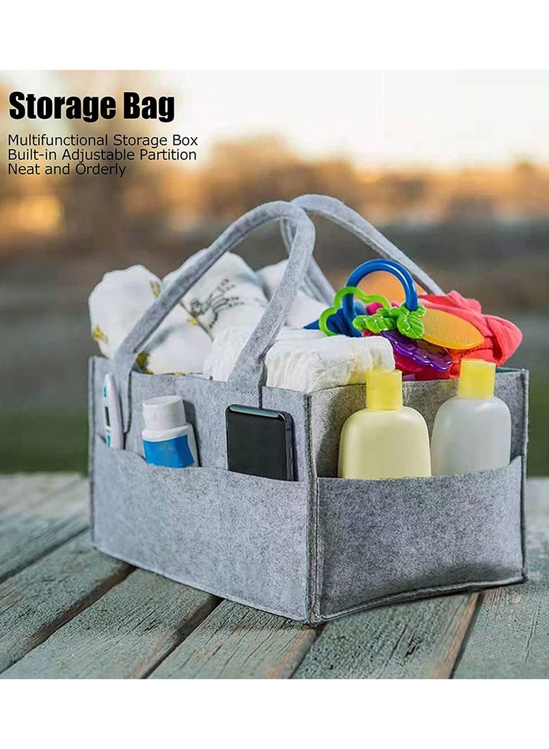 Baby Diaper Organizer Basket Nursery Diapers Table Durable Caddy Bag