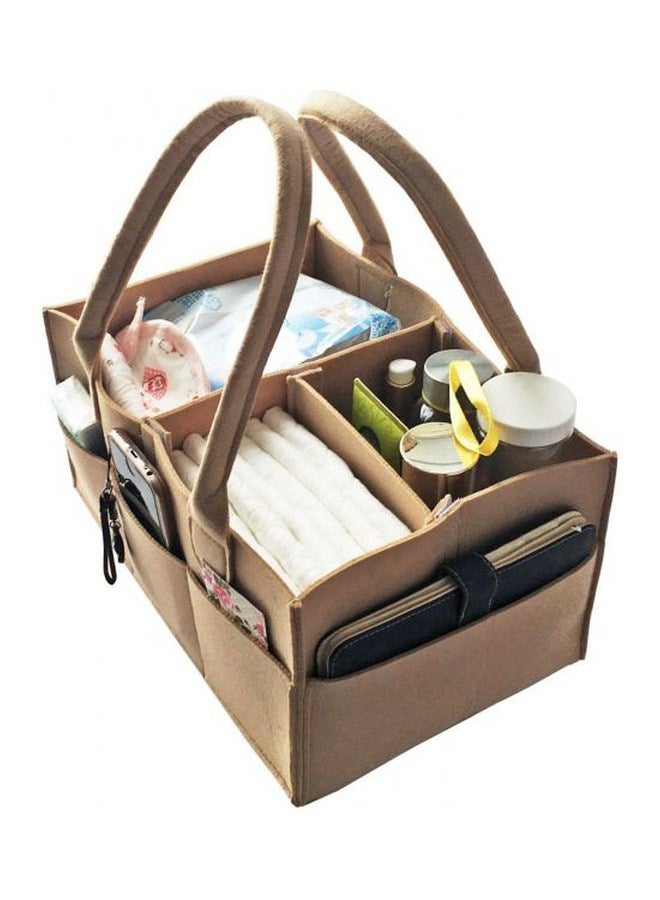 Multi-purpose  Baby Diaper Storage Carry Bag -Beige