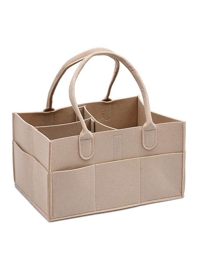 Multi-purpose  Baby Diaper Storage Carry Bag -Beige