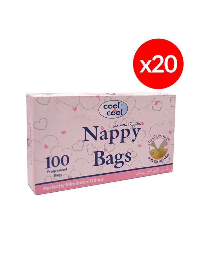 Nappy Bags 100'S Pack Of 20