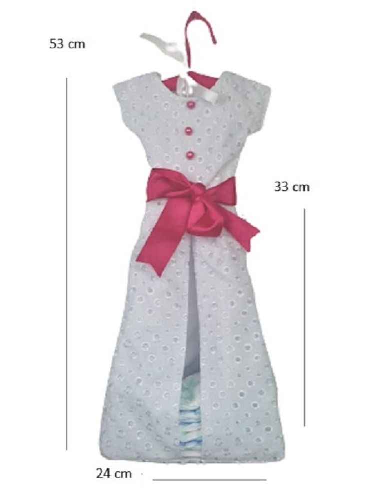 Diaper Dispenser Dress for Wall or Crib