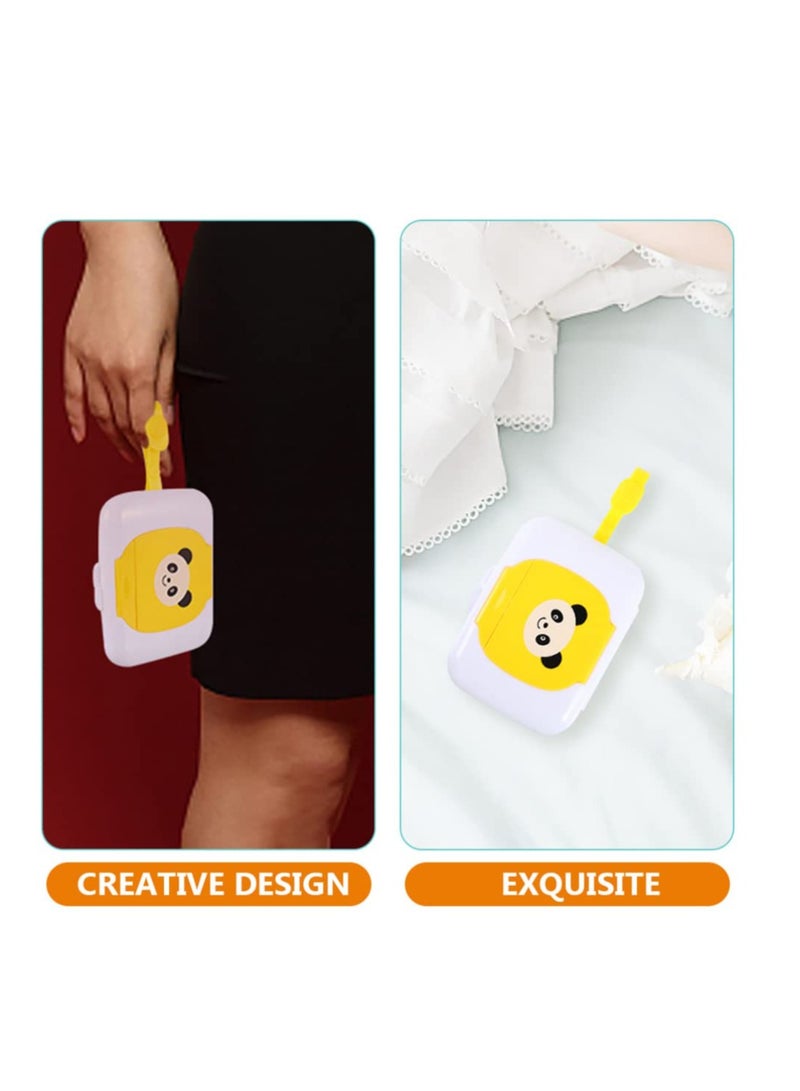 2 Pcs Baby Wipes Dispenser, Travel Portable Wipes Case, Refillable Wipe Dispensers, Suitable for Car Bathroom Living Room Outdoor Use