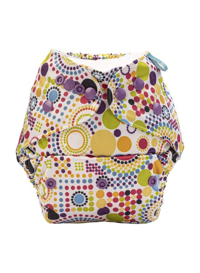 Cloth Diaper Cover Shell Perfect For Babies Between 6 36 Months 7 To 15 Kgs Retro Print No Insert Included (Adjustable Washable & Reusable Snap Fit Diaper Cover)