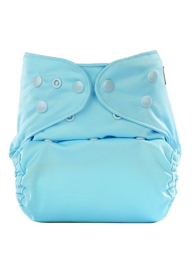 Cloth Diaper Cover Shell Perfect For Babies Between 6 36 Months 7 To 15 Kgs Baby Blue No Insert Included (Adjustable Washable & Reusable Snap Fit Diaper Cover)