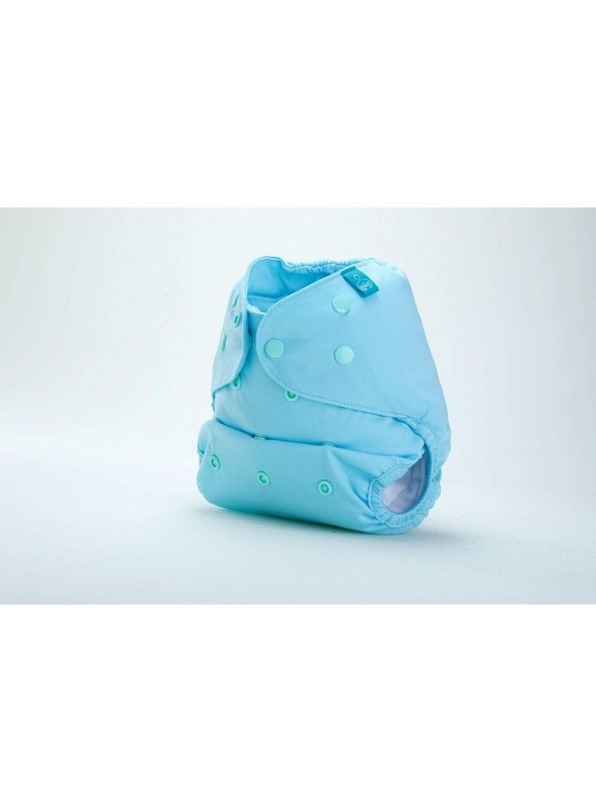 Cloth Diaper Cover Shell Perfect For Babies Between 6 36 Months 7 To 15 Kgs Baby Blue No Insert Included (Adjustable Washable & Reusable Snap Fit Diaper Cover)