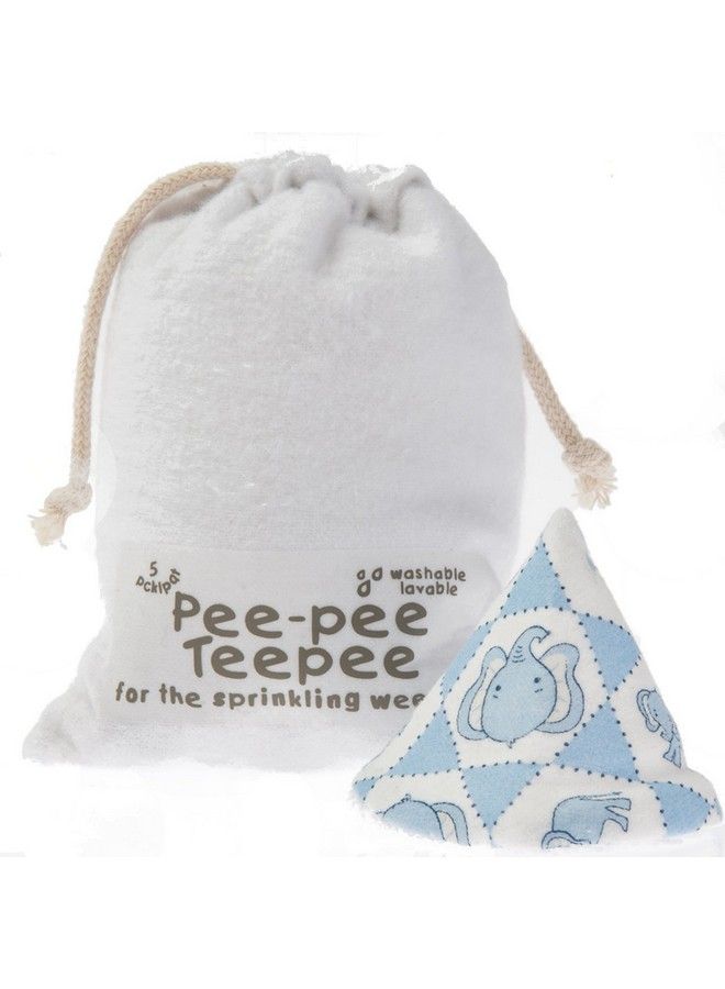 Peepee Teepee Elephant Blue Laundry Bag