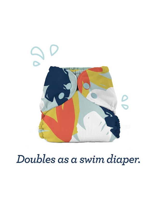 Cloth Diaper Outer Waterproof Cloth Diaper Cover Swim Diaper Leakproof And Breathable Layer Over Prefolds Flats Or Fitteds Reusable Diaper With Snap Closure Size 1 (717Lbs) Mist