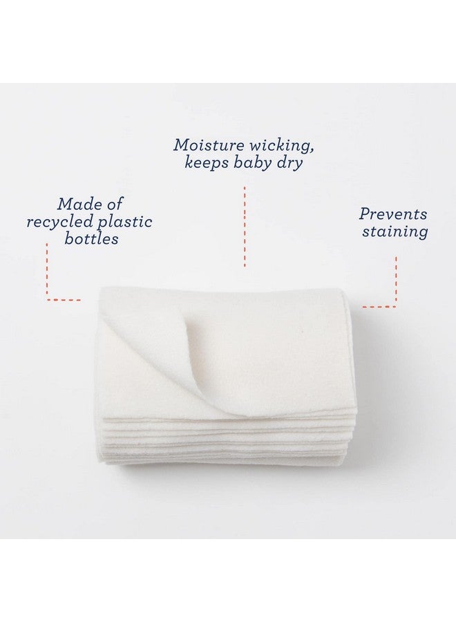 Cloth Diaper Stay Dry Fleece Diaper Liner Moisture Wicking Keeps Baby Dry Prevents Staining Protects Diaper Easier To Clean Washable Reusable Super Soft 12 Pack One Size