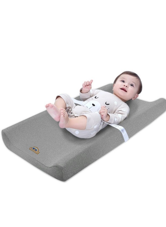 Super Soft And Stretchy Changing Pad Cover 2Pk By Bluesnail (Heather Grey)