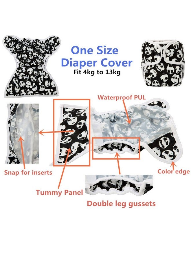 Baby Diaper Cover Nappy One Size 10Lbs To 36Lbs (Watercolour Animals)