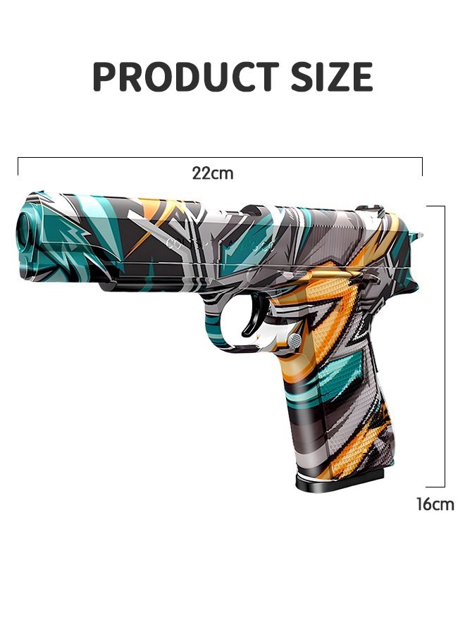 Soft Bullet Gun Toys 1911 Colt Foam Blasters Toy Pistol RoboCop Pattern, 30-PCs EVA Safety Foam Soft Bullet Darts, Shell Ejecting Shooting Games Educational Model Toys Gifts Guns Pistol