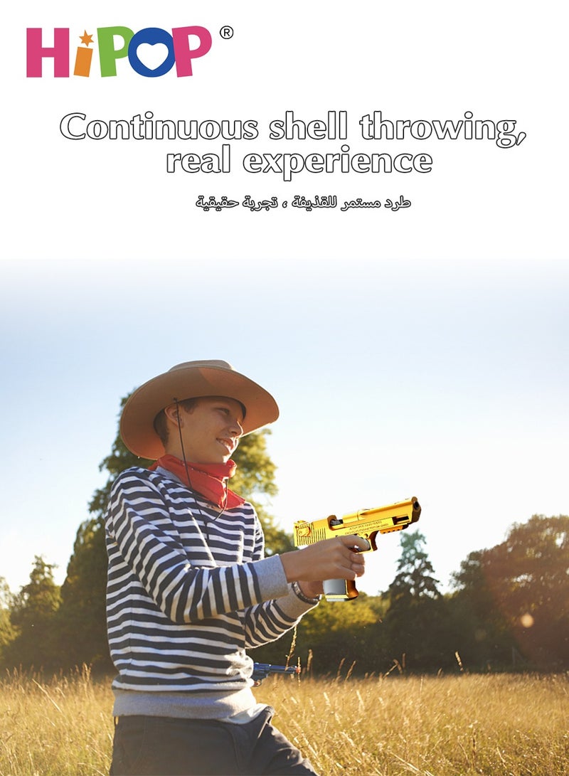 Desert Eagle Children's Toy Gun,Shell Ejecting Soft Bullet Gun Toy,With Automatic Loading,Pistol Toy for Kids