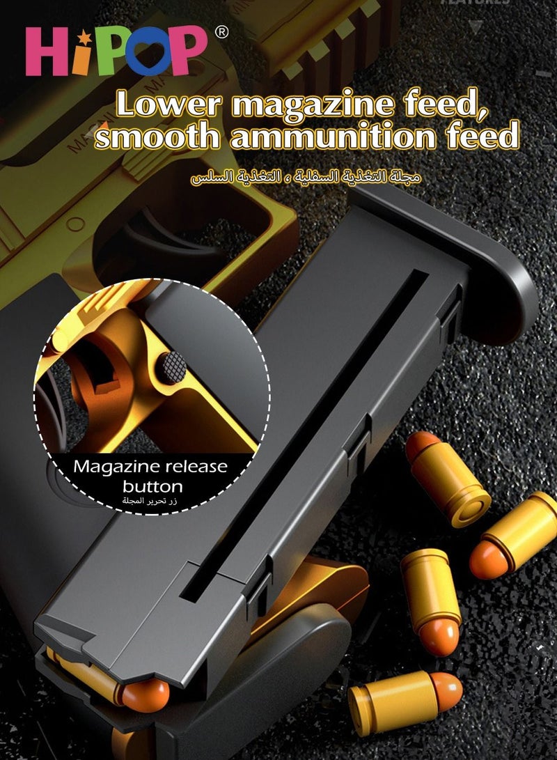 Desert Eagle Children's Toy Gun,Shell Ejecting Soft Bullet Gun Toy,With Automatic Loading,Pistol Toy for Kids