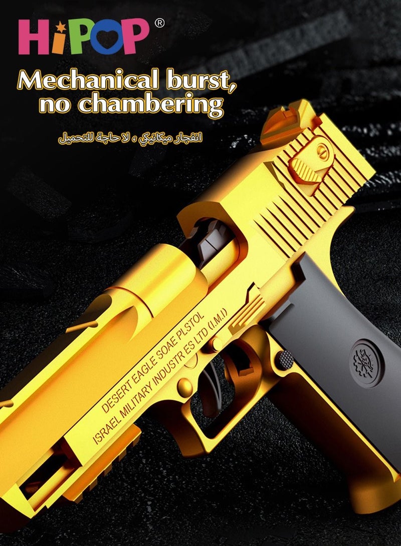 Desert Eagle Children's Toy Gun,Shell Ejecting Soft Bullet Gun Toy,With Automatic Loading,Pistol Toy for Kids