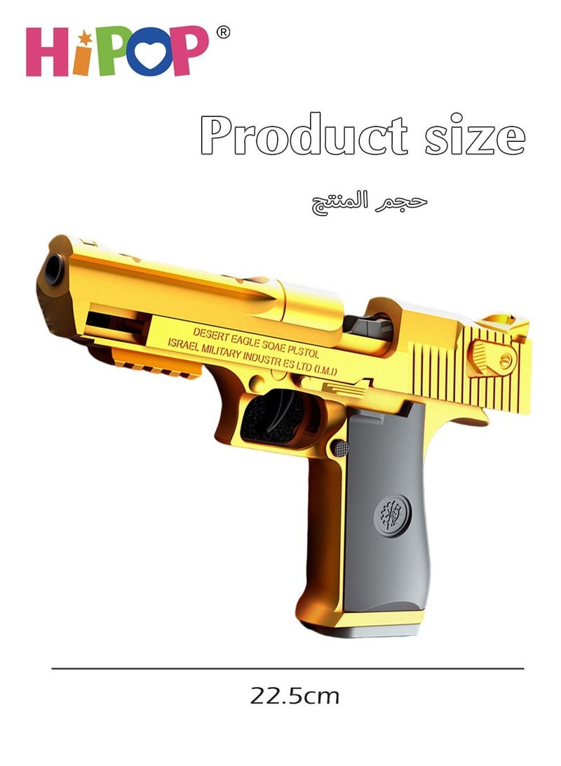 Desert Eagle Children's Toy Gun,Shell Ejecting Soft Bullet Gun Toy,With Automatic Loading,Pistol Toy for Kids
