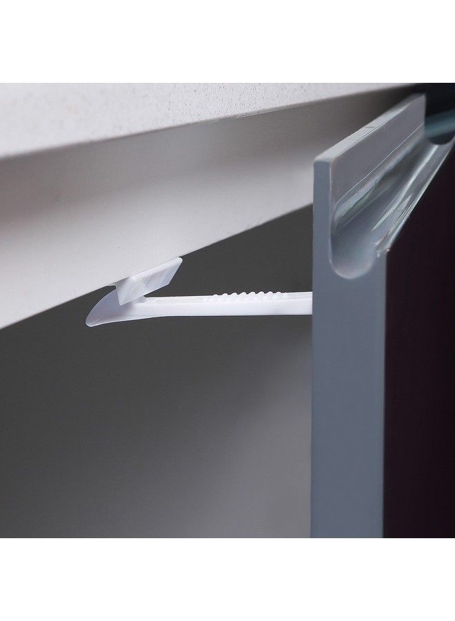 Adhesive Safety Latches For Drawers & Cabinets White 8 Count