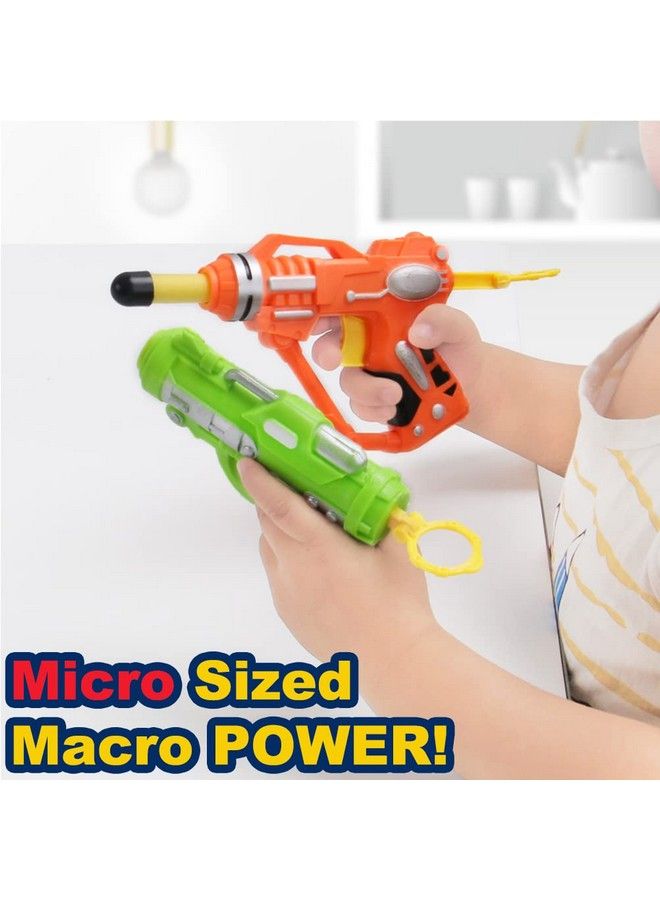 6 Pack Mini Foam Dartfiring Blasters Micro Toy Guns With 36 Darts Multi Pack Nerf Compatible Bulk Party Favors Supplies For Kids