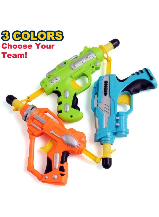 6 Pack Mini Foam Dartfiring Blasters Micro Toy Guns With 36 Darts Multi Pack Nerf Compatible Bulk Party Favors Supplies For Kids