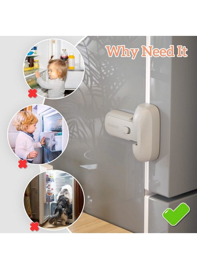 1 Pack Updated Child Proof Refrigerator/Fridge/Freezer Door Lock Apply To Max 1