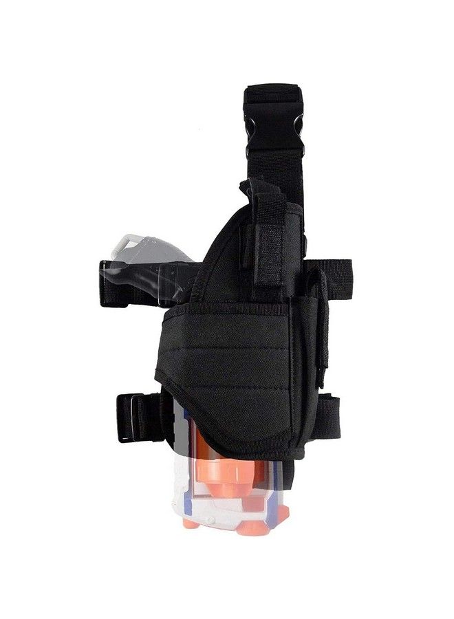 Adjustable Tactical Leg Holster Compatible For Nerf Elite Series Blaster(Black)