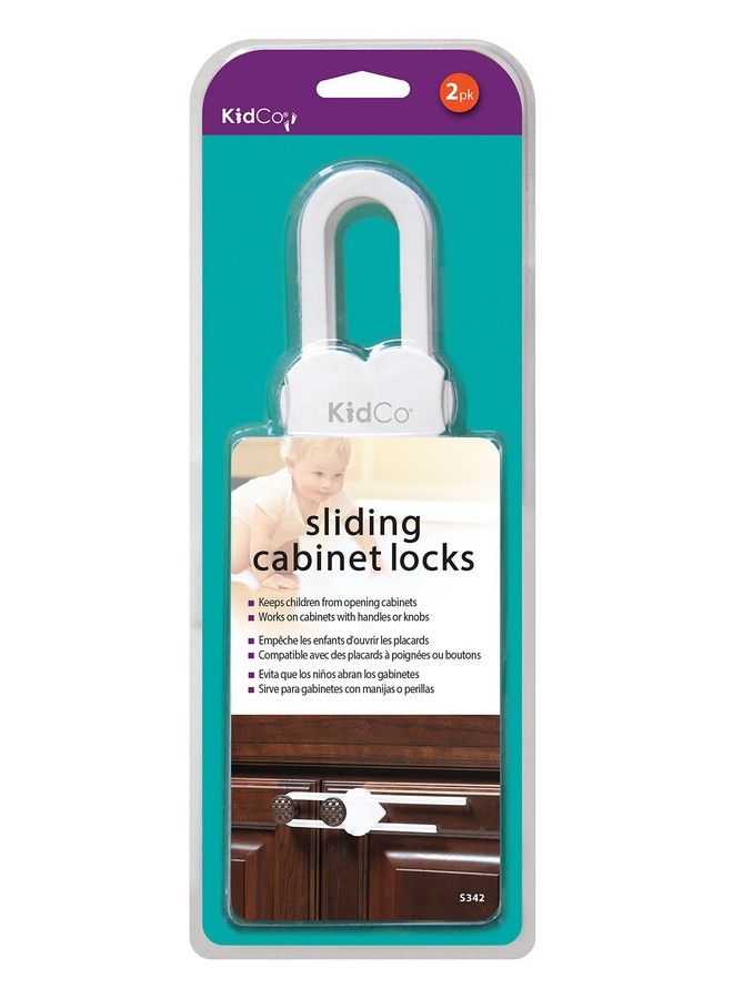 2 Count Sliding Cabinet And Drawer Lock