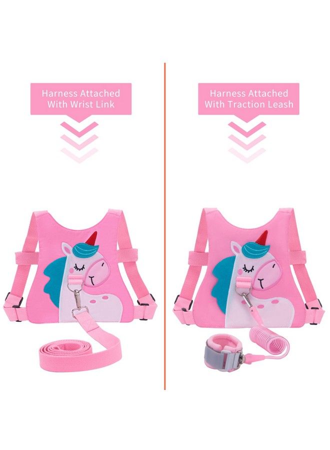 Toddler Harness Leash With Anti Lost Wrist Link Accmor Cute Unicorn Kids Harness Children Leash For Outdoor Travel Adorable Baby Anti Lost Leash Walking Wristband Assistant Strap Keep Babies Close