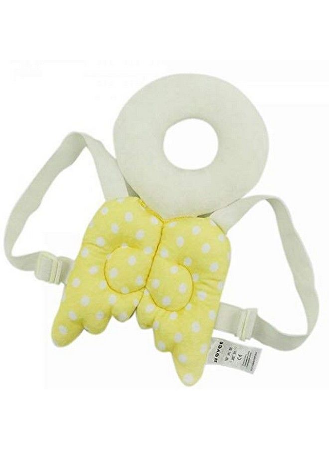 Cotton Yellow Baby Head Protection Pillow (6 36 Months) Baby Head Protection Pillow (6 36 Months); Baby Head Protector Pad;Baby Ajustable Head Shoulder Safety Pad