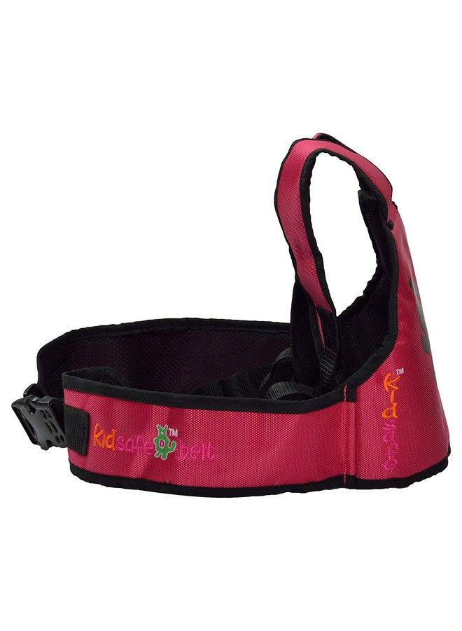 Belt Two Wheeler Child Belt Plain Black (06 Cool Pink Butterfly)