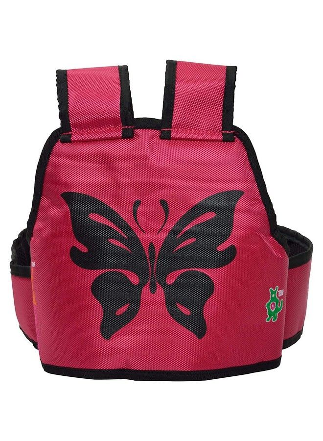 Belt Two Wheeler Child Belt Plain Black (06 Cool Pink Butterfly)