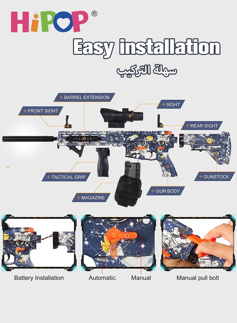 HK416 Gun Toys Electric Splatter Ball Blaster Toys Gun,Water Bomb Shoot Gun Gel Ball Blaster,Outdoor Team Shooting Games as Kids Toys Gun