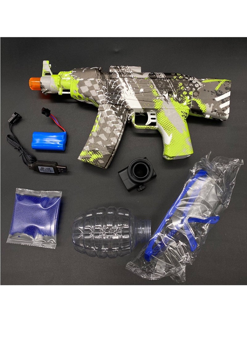 Electric Gel Gun Water Bead Gun AKM-47 Automatic Water Bullet Shooter Toy Gun for Adults