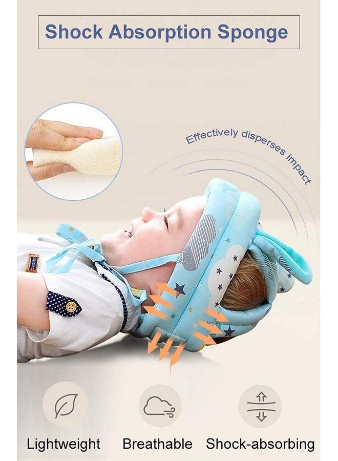 Baby Head Protector Adjustable Size Baby Learn To Walk Or Run Soft Safety Helmet Infant Antifall Anticollisionfor Baby Months~5 Years Old (Multicolour 3)