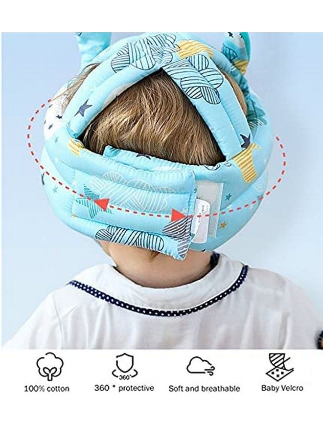 Baby Head Helmet Adjustable Size Baby Learn To Walk Or Run Soft Safety Helmet Infant Antifall Anticollisionfor Kids Months~5 Years Old (Multicolour 4)