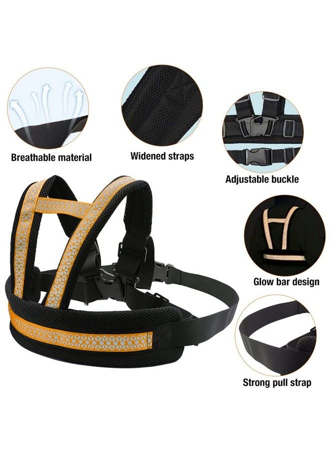 Kids Safety Belt For Two Wheeler With Reflective Strips Portable Seat Belt Children Motorcycle Harness For Motorcycle Bike Adjustable Safety Harness For Kids Ride Strap (212Years)