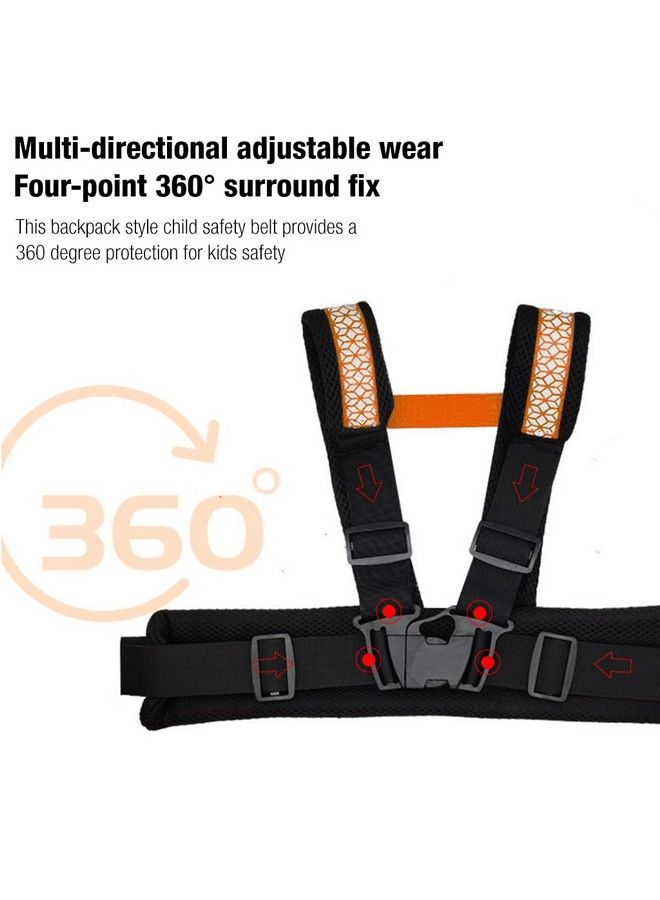 Kids Safety Belt For Two Wheeler With Reflective Strips Portable Seat Belt Children Motorcycle Harness For Motorcycle Bike Adjustable Safety Harness For Kids Ride Strap (212Years)